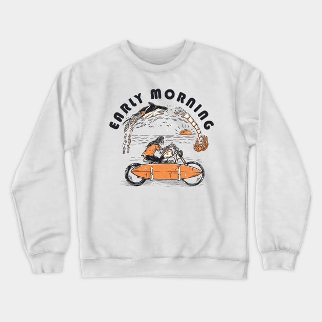 EARLY MORNING Crewneck Sweatshirt by arau studio